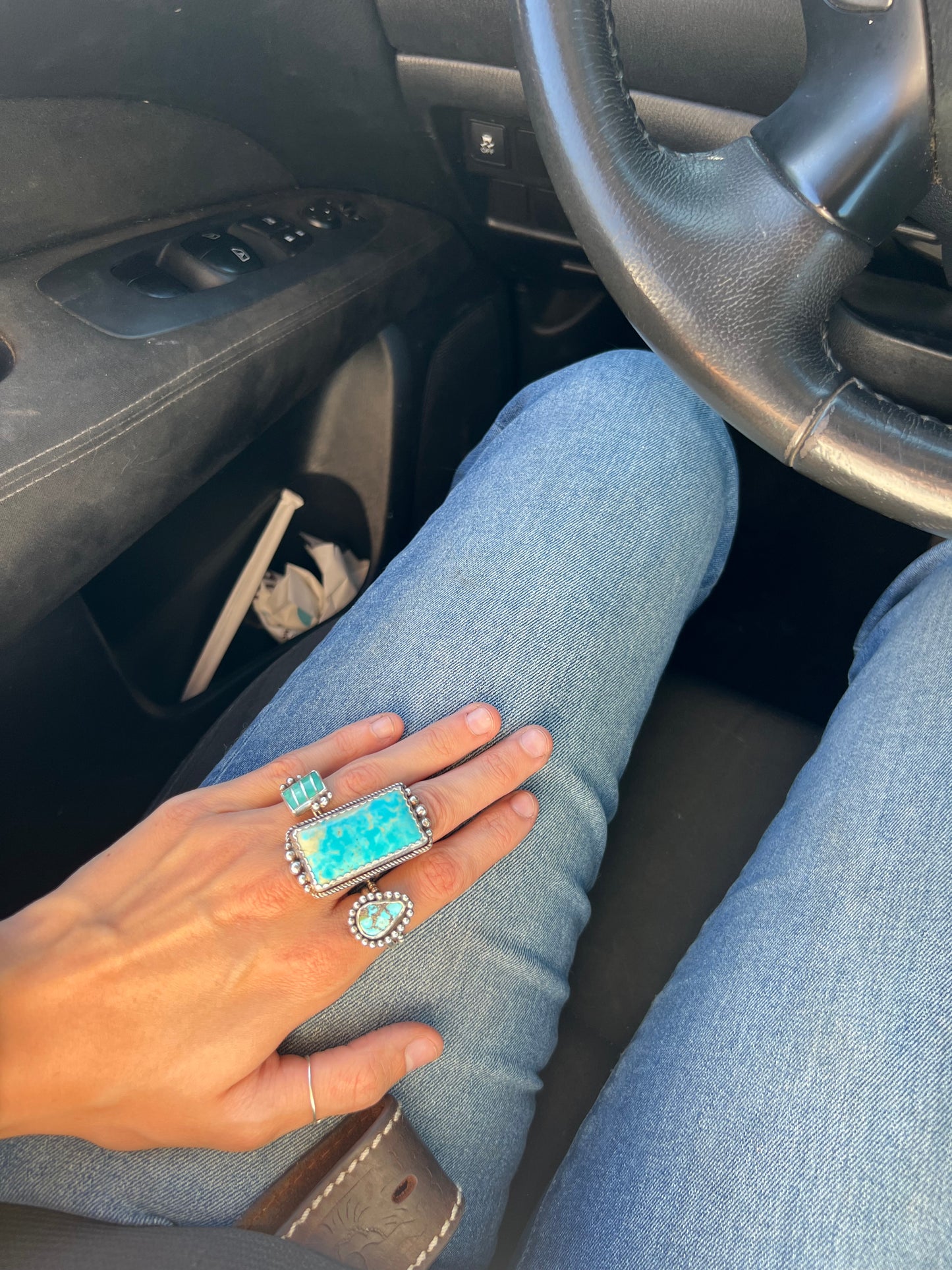 Mexico turquoise statement ring