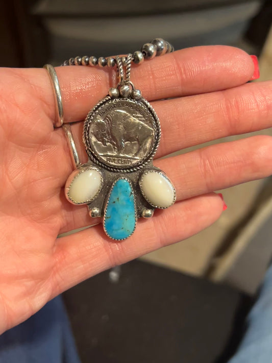 Buffalo nickel pendant