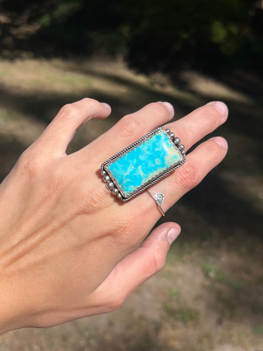 Mexico turquoise statement ring