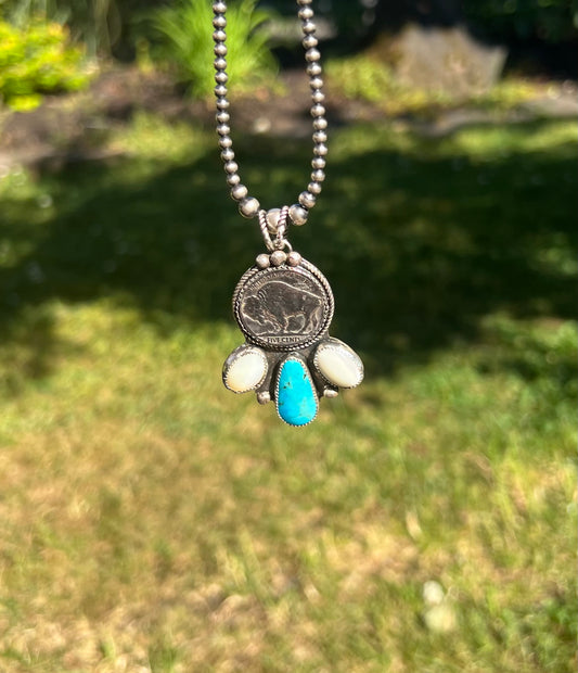 Buffalo nickel pendant